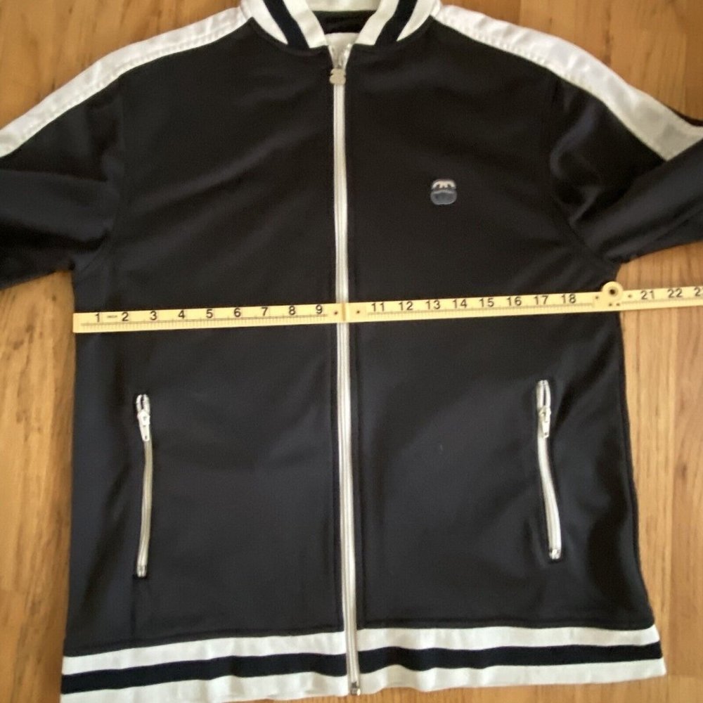 STUSSY Polyester Track Jacket Black women's Size Medium Removable Sleeves *READ* - Picture 4 of 14